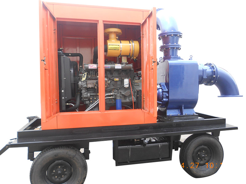 100KW移動拖車水泵機組