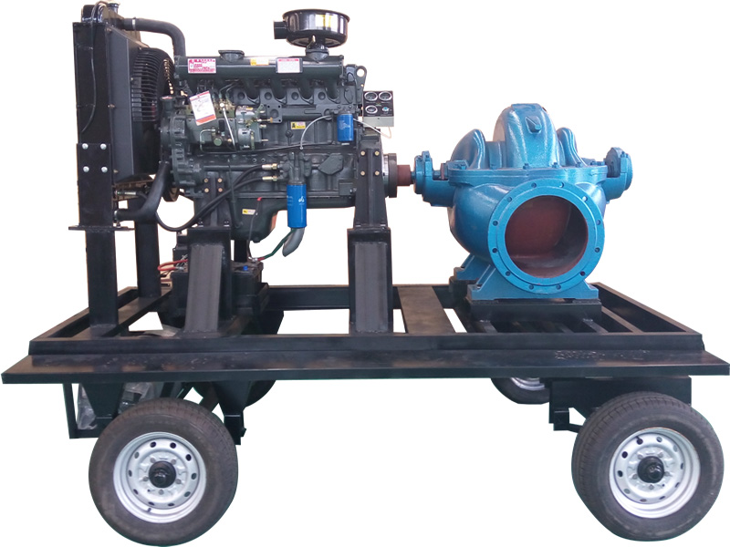 移動拖車柴油機水泵機組